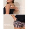 imageSummer Mae Blouson Plus Size Womens Tankini Swimsuits Tummy Control Modest 2025 Two Piece with Sporty Pockets Bathing SuitsSunflower Paisley