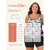imageSummer Mae Blouson Plus Size Womens Tankini Swimsuits Tummy Control Modest 2025 Two Piece with Sporty Pockets Bathing SuitsTire Print