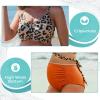 imageSummer Mae Maternity Criss Cross Bikini Swimsuits High Waist String Floral Bathing Suit Two Piece Pregnancy SwimwearOrange Leopard