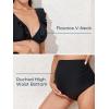imageSummer Mae Maternity High Waist Swimsuit Two Piece Ruffle Bikini Bathing Suit Floral VNeck Pregnancy SwimwearBlack