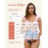 imageSummer Mae Maternity High Waist Swimsuit Two Piece Ruffle Bikini Bathing Suit Floral VNeck Pregnancy SwimwearComplementary Paisley