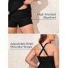 imageSummer Mae Women Plus Size Two Piece Tankini Swimsuits Flowy Bathing Suits Tummy Control Swimwear with ShortsBlack