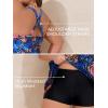 imageSummer Mae Women Plus Size Two Piece Tankini Swimsuits Flowy Bathing Suits Tummy Control Swimwear with ShortsColorful Butterfly