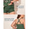 imageSummer Mae Women Plus Size Two Piece Tankini Swimsuits Flowy Bathing Suits Tummy Control Swimwear with ShortsGreen Fruits