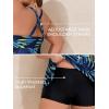imageSummer Mae Women Plus Size Two Piece Tankini Swimsuits Flowy Bathing Suits Tummy Control Swimwear with ShortsGreen Leaves