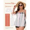 imageSummer Mae Women Plus Size Two Piece Tankini Swimsuits Flowy Bathing Suits Tummy Control Swimwear with ShortsOrange Bohemian