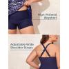 imageSummer Mae Women Plus Size Two Piece Tankini Swimsuits Flowy Bathing Suits Tummy Control Swimwear with ShortsPurple Illusion