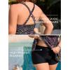 imageSummer Mae Women Plus Size Two Piece Tankini Swimsuits Flowy Bathing Suits Tummy Control Swimwear with ShortsStar Whole Sky