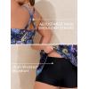 imageSummer Mae Women Plus Size Two Piece Tankini Swimsuits Flowy Bathing Suits Tummy Control Swimwear with ShortsStarry Sky