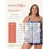 imageSummer Mae Women Plus Size Two Piece Tankini Swimsuits Flowy Bathing Suits Tummy Control Swimwear with ShortsStarry Sky