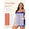imageSummer Mae Women Plus Size Two Piece Tankini Swimsuits Flowy Bathing Suits Tummy Control Swimwear with ShortsUndersea Garden