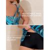 imageSummer Mae Women Plus Size Two Piece Tankini Swimsuits Flowy Bathing Suits Tummy Control Swimwear with ShortsWatercolor Flowing Water