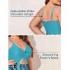 imageSummer Mae Womens Plus Size One Piece Swim Dress Floral Cutout Swimsuits VNeck Bathing Suit with SkirtFlowing Ripples