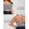 imageSummer Mae Womens Plus Size One Piece Swim Dress Floral Cutout Swimsuits VNeck Bathing Suit with SkirtLeopardmonochrome