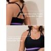 imageSummer Mae Womens Plus Size Tankini Cutout Two Piece SwimsuitColor Block Flowy Tummy Control 2025 Bathing Suits with ShortsPurple Snowflakes