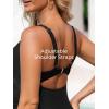 imageSummer Mae Maternity Cutout One Piece Swimsuit Twist Front CrissCross Bathing Suit High Waisted Pregnancy SwimwearBlack