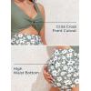 imageSummer Mae Maternity Cutout One Piece Swimsuit Twist Front CrissCross Bathing Suit High Waisted Pregnancy SwimwearGarden Veil Bliss