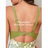 imageSummer Mae Maternity Cutout One Piece Swimsuit Twist Front CrissCross Bathing Suit High Waisted Pregnancy SwimwearGreen Leaves