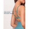 imageSummer Mae Maternity Cutout One Piece Swimsuit Twist Front CrissCross Bathing Suit High Waisted Pregnancy SwimwearOcean Blue