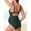 imageSummer Mae Maternity Cutout One Piece Swimsuit Twist Front CrissCross Bathing Suit High Waisted Pregnancy SwimwearOlive