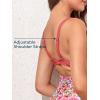 imageSummer Mae Maternity Cutout One Piece Swimsuit Twist Front CrissCross Bathing Suit High Waisted Pregnancy SwimwearPink Floral