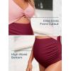 imageSummer Mae Maternity Cutout One Piece Swimsuit Twist Front CrissCross Bathing Suit High Waisted Pregnancy SwimwearPink Purple