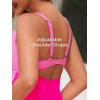 imageSummer Mae Maternity Cutout One Piece Swimsuit Twist Front CrissCross Bathing Suit High Waisted Pregnancy SwimwearPink Splicing