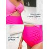 imageSummer Mae Maternity Cutout One Piece Swimsuit Twist Front CrissCross Bathing Suit High Waisted Pregnancy SwimwearPink Splicing