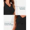 imageSummer Mae Maternity One Piece Swimsuit Scalloped Cutout Pregnancy Bathing Suit Ruched High Waisted Swimwear Black 16