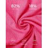 imageSummer Mae Maternity Swimsuit One Piece One Shoulder Ribbed Pregnancy Bathing SuitHot Pink