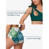 imageSummer Mae Maternity TwoPiece Swimsuit Bikini Set Cutout One Shoulder Bathing Suit Tie Side Pregnancy Swimwear Delicate Foliage Large