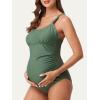 imageSummer Mae Nursing OnePiece Maternity Swimsuit Breastfeeding Swimsuit Pregnancy Swimwear Green Large