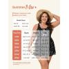 imageSummer Mae Plus Size Swimsuit for Women with Tie Two Piece Tummy Control Tankini Flowy Bathing Suit 2025 Swim Dress ShortsBlack