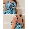 imageSummer Mae Plus Size Swimsuit for Women with Tie Two Piece Tummy Control Tankini Flowy Bathing Suit 2025 Swim Dress ShortsBlue Pearl