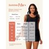 imageSummer Mae Womens Mesh Tankini Swimsuit Layered Bathing Suit Ruffle Two Piece Tummy Control Sporty Pockets ShortsBlack