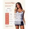 imageSummer Mae Womens Modest Tankini Swimsuits with Shorts 2025 Tummy Control Bathing Suits with Side Pockets SwimwearCerulean Whisper
