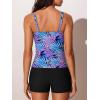 imageSummer Mae Womens Modest Tankini Swimsuits with Shorts 2025 Tummy Control Bathing Suits with Side Pockets SwimwearPsycheaf