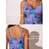 imageSummer Mae Womens Modest Tankini Swimsuits with Shorts 2025 Tummy Control Bathing Suits with Side Pockets SwimwearPsycheaf