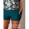 imageSummer Mae Womens Modest Tankini Swimsuits with Shorts 2025 Tummy Control Bathing Suits with Side Pockets SwimwearVerdant Trace