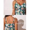 imageSummer Mae Womens Modest Tankini Swimsuits with Shorts 2025 Tummy Control Bathing Suits with Side Pockets SwimwearVerdant Trace