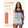 imageSummer Mae Blouson Womens Tankini Swimsuits with Shorts Tummy Control Bathing Suits Side Pockets 2025Geometric Arrow Print