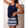 imageSummer Mae Blouson Womens Tankini Swimsuits with Shorts Tummy Control Bathing Suits Side Pockets 2025Geometric Arrow Print