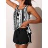 imageSummer Mae Blouson Womens Tankini Swimsuits with Shorts Tummy Control Bathing Suits Side Pockets 2025Geometric Chain Polka Dots