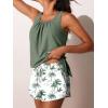 imageSummer Mae Blouson Womens Tankini Swimsuits with Shorts Tummy Control Bathing Suits Side Pockets 2025Green Shadow