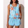 imageSummer Mae Blouson Womens Tankini Swimsuits with Shorts Tummy Control Bathing Suits Side Pockets 2025Marine Biology Print