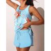 imageSummer Mae Blouson Womens Tankini Swimsuits with Shorts Tummy Control Bathing Suits Side Pockets 2025Marine Biology Print