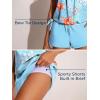 imageSummer Mae Blouson Womens Tankini Swimsuits with Shorts Tummy Control Bathing Suits Side Pockets 2025Marine Biology Print