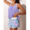 imageSummer Mae Blouson Womens Tankini Swimsuits with Shorts Tummy Control Bathing Suits Side Pockets 2025Powder Blue Floral