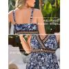 imageSummer Mae Plus Size Swimsuits for Women Two Piece Bathing Suit with Shorts Flowy Swim Dress Colorblock Tankini SwimwearBlue Marine Organism