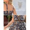 imageSummer Mae Plus Size Swimsuits for Women Two Piece Bathing Suit with Shorts Flowy Swim Dress Colorblock Tankini SwimwearPaisley